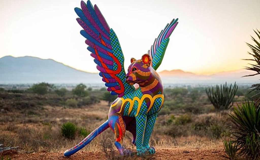 Alebrije de Oaxaca de madera tallada.