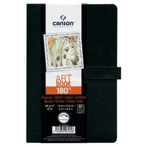 Cuaderno de arte Canson 180° 14 x 21.6cm 80 hojas