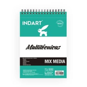 Album Indart Multitecnica, 14.8x21cm, 60hojas, A5, 180g (Lc)
