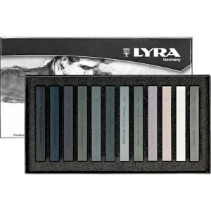 Set Pasteles Lyra Tonos Grises C/12