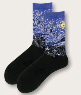 Calcetines de "La noche estrellada" de Va Gogh