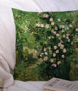 Almohada "Rosal en flor" de Van Gogh