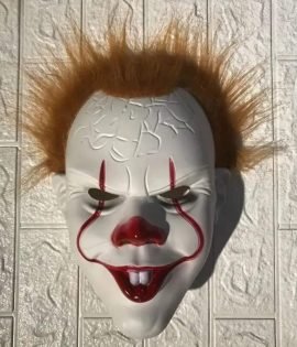 Máscara de It de plástico con pelo