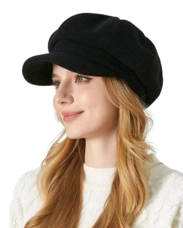 Gorro negro de tela