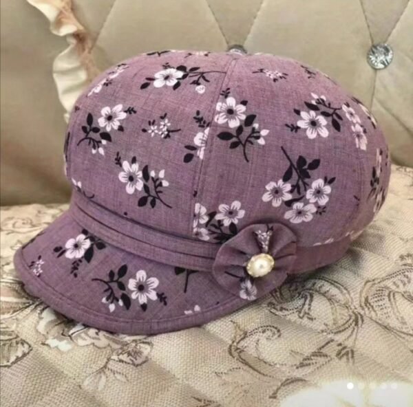 Gorra con flores