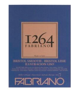 Block Fabriano 1264 Bristol Smooth 20h 270gr 22.9x30.5cm