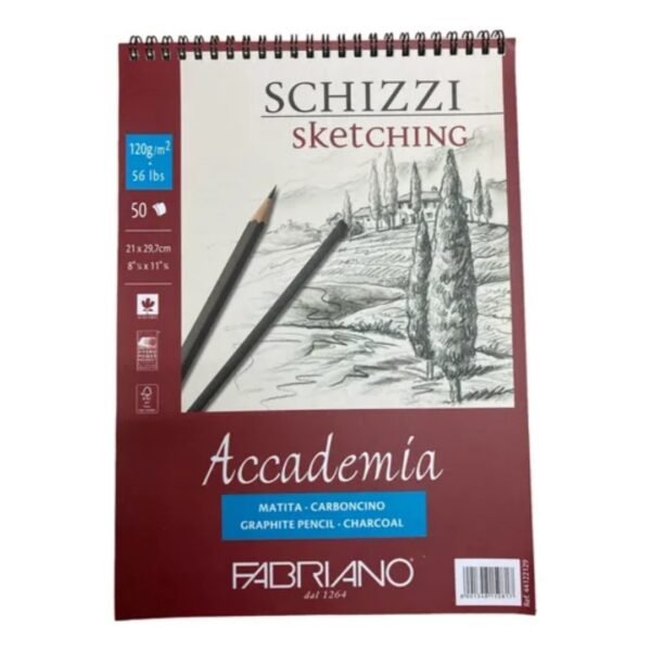 Block Academia Sketch Espiral 50h 120gr 21x29.7cm