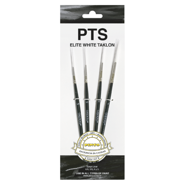 Set Pinceles Pinto PTS Élite White Taklon