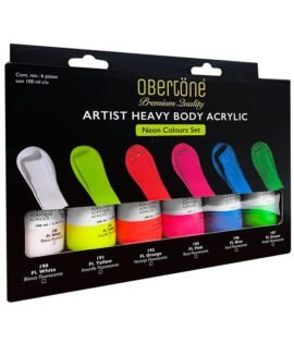 Set 6 Acrílicos Colores Neones 100ml Artist Heavy Obertöne