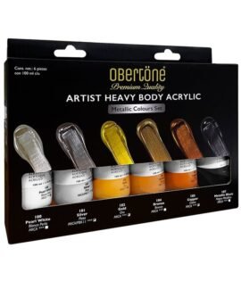 Set 6 Acrílicos Colores Metálicos 100ml Artist Heavy Obertöne