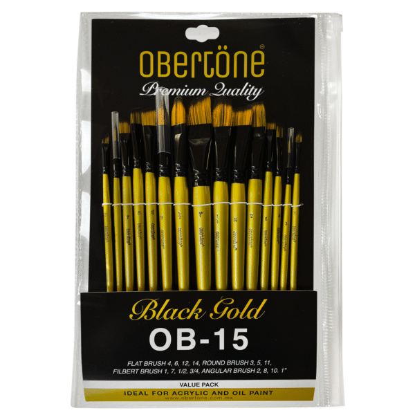 Set Pincel OB-15 Obertöne Black Gold Hair Premium