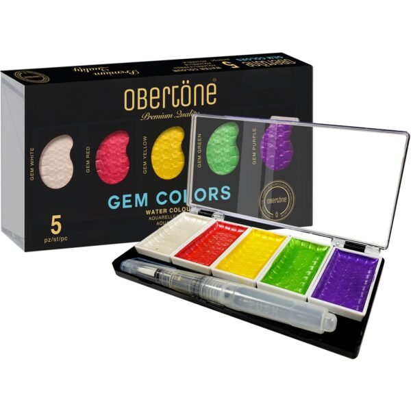 Set 5 Acuarelas Obertöne Gem Colors Premium