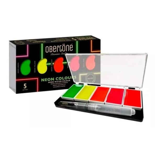 Set 5 Acuarelas Obertöne Neon Colors Premium