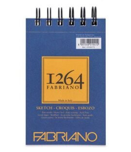 Block Fabriano 1264 Sketch Espiral 100h 80gr 3.5x5"